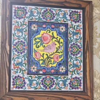تابلو بزرگ کاشی میناکاری