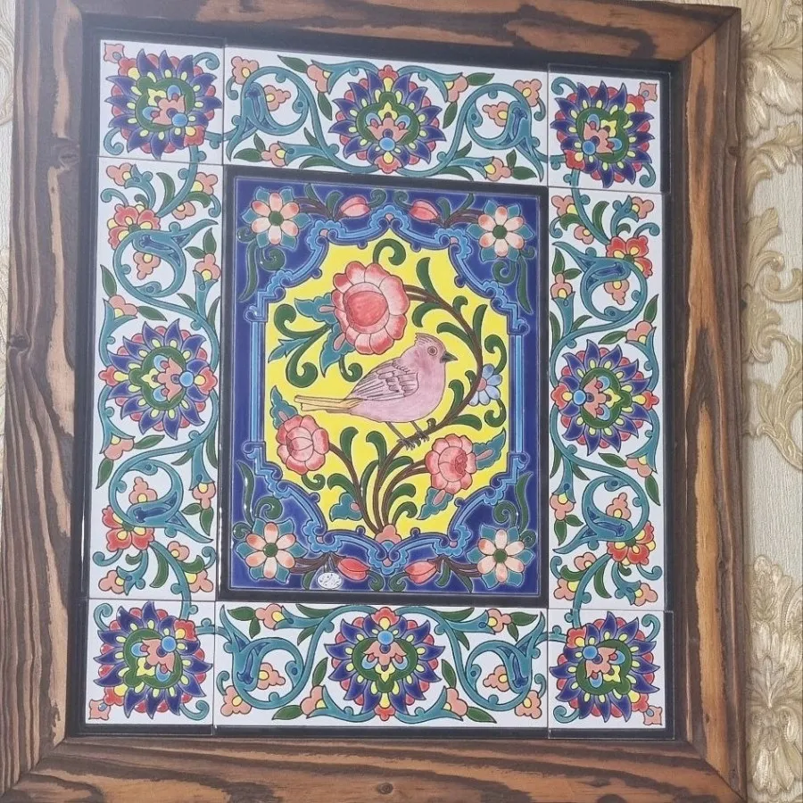 تابلو بزرگ کاشی میناکاری
