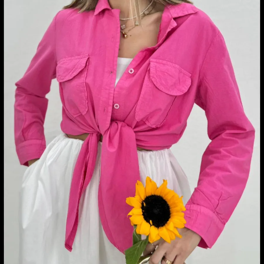 شومیز کتون گرهای