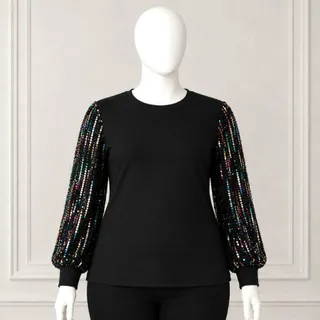 بلوز پولکی