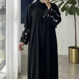 مانتو عبایی مشکی بلند