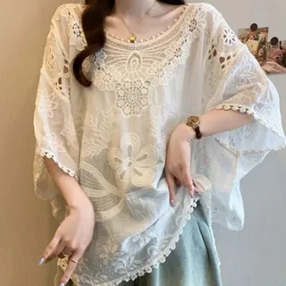 شومیز قلاب بافی خمره ای