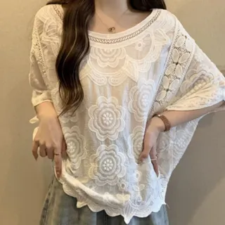 شومیز قلاب بافی خمره ای