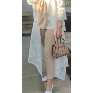 مانتو سفید تور