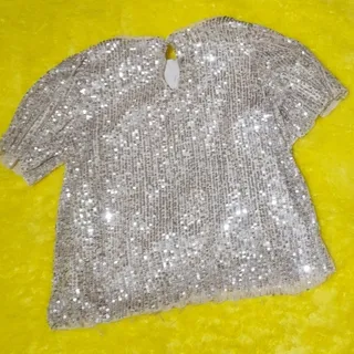 بلوز دخترانه پولکی زارا