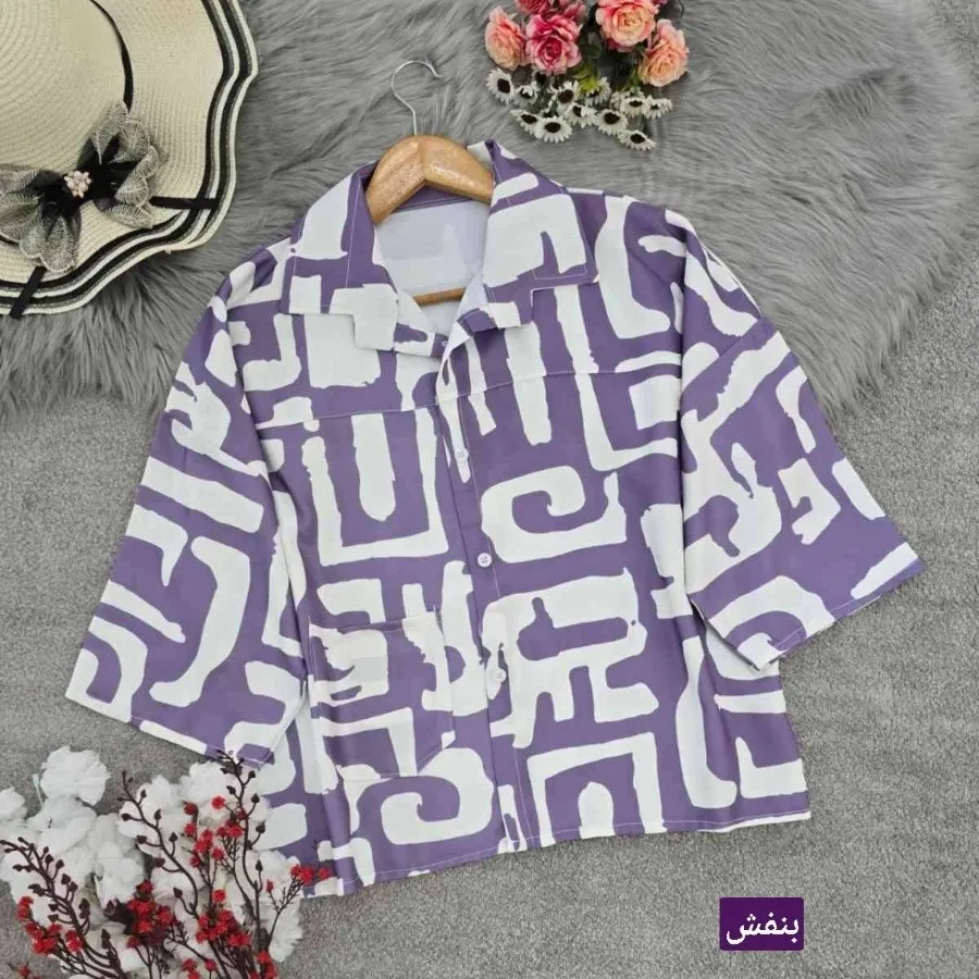 شومیز باکسی طرحدار