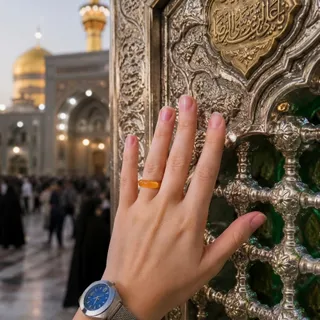 انگشتر سنگ طبیعی عقیق زرد
