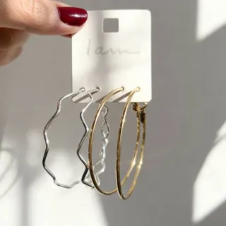 پک گوشواره حلقه‌ای بزرگ