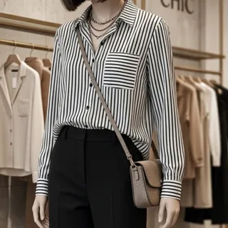شومیز استین بلند  بچگانه