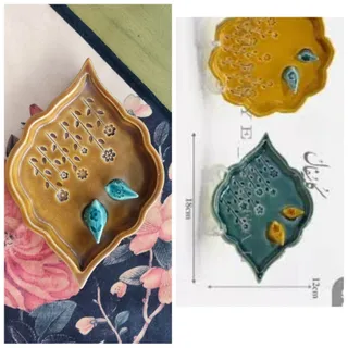 سینی  سرامیکی اسلیمی