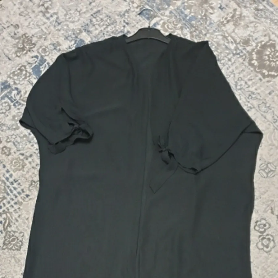 مانتو حریر دو رو مشکی