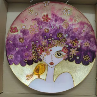 بشقاب ویترای دکوری