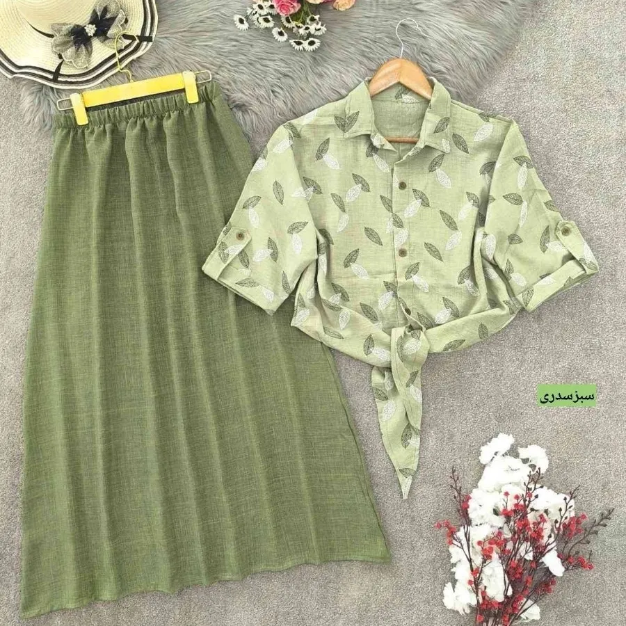 شومیز گره ای و دامن
