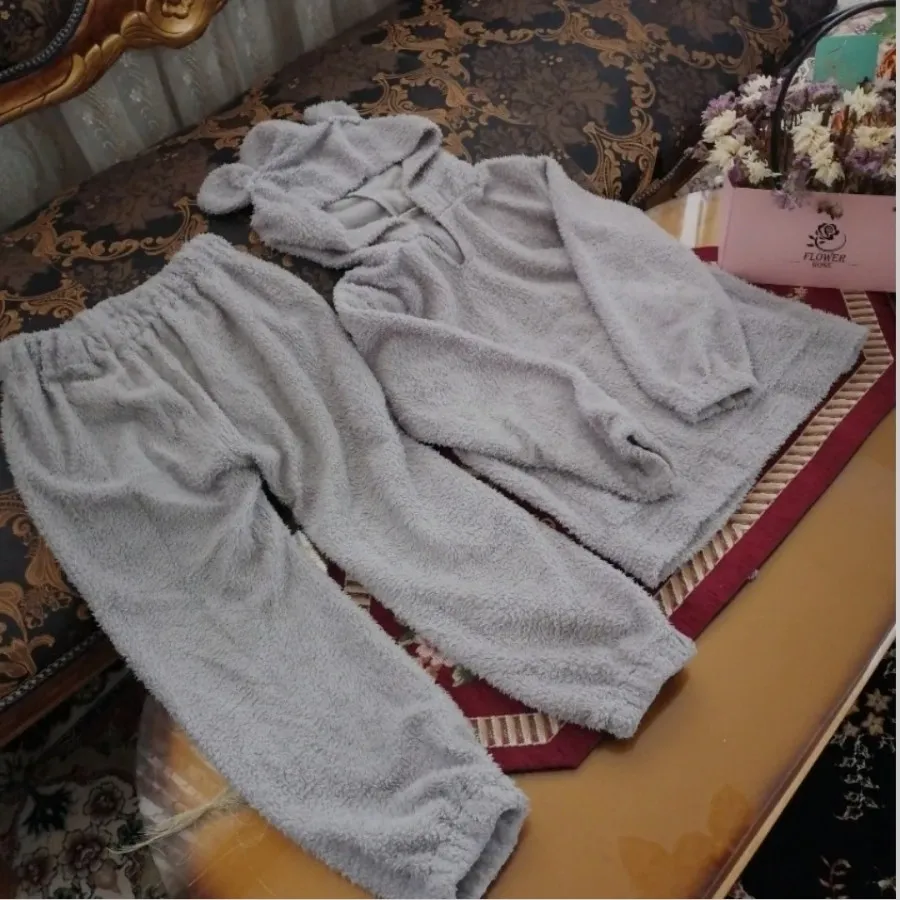 ست هودی شلوار تدی