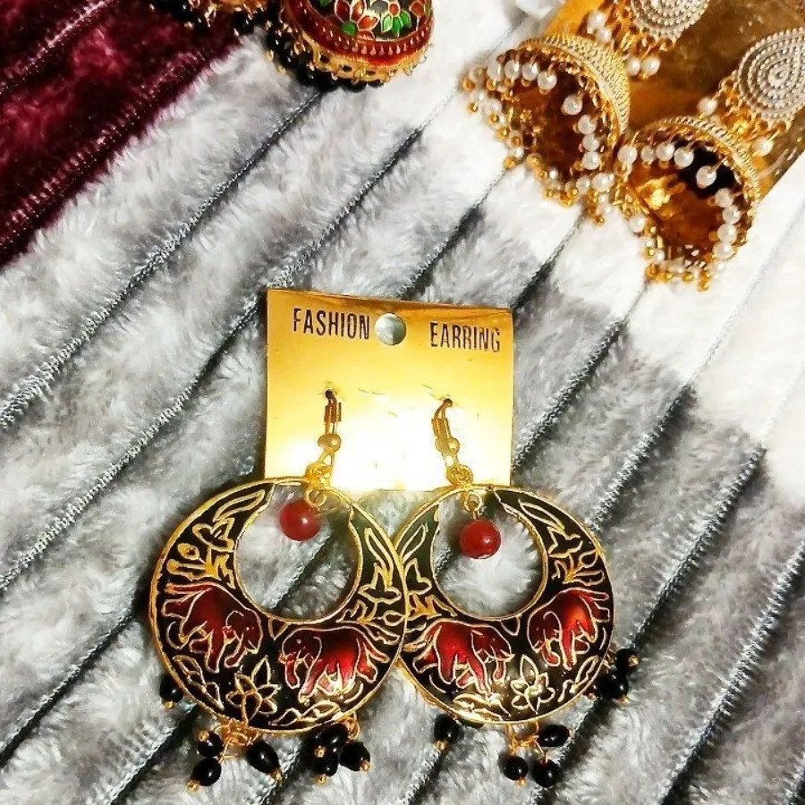 گوشواره برنجی هندی