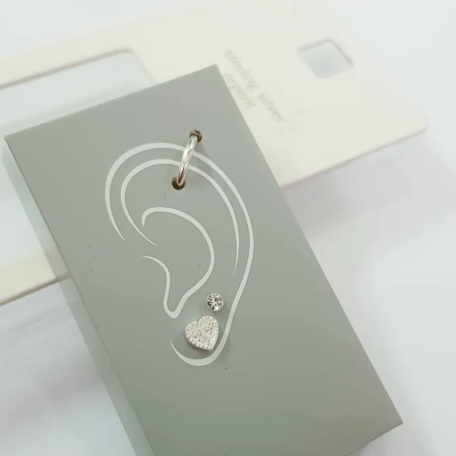 پک گوشواره گلگوش نقره 925