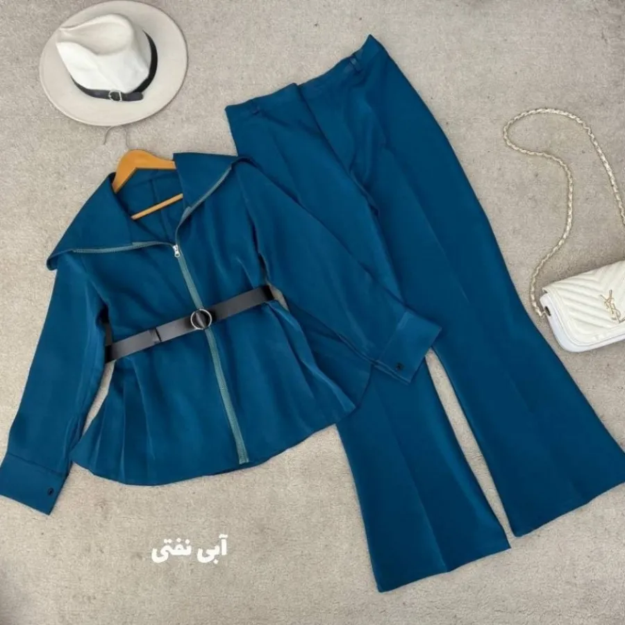 مانتو شلوار زیپدار