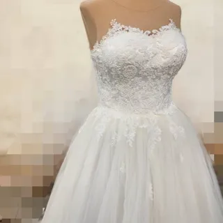 لباس عروس دانتل دکلته