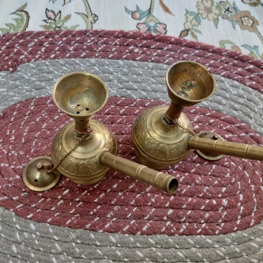 گلاب پاش برنجی آنتیک