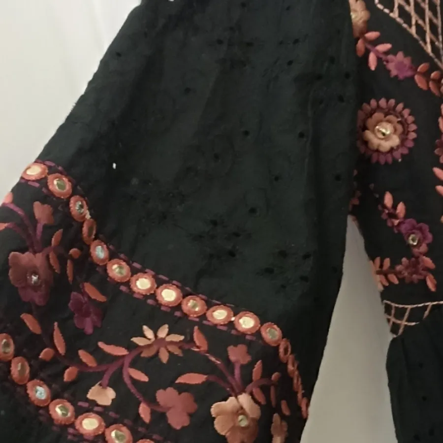 مانتو خامه دوزی سوزن دوزی