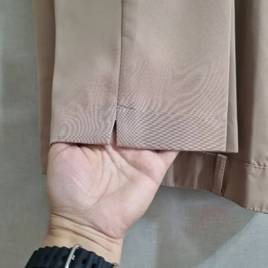 شلوار پارچه ای نخودی