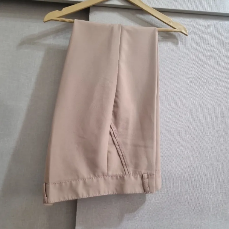 شلوار پارچه ای نخودی