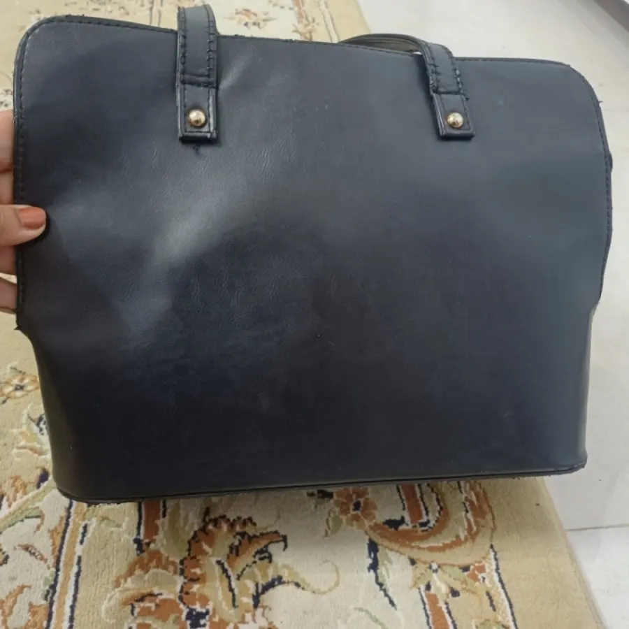 کیف مشکی دو زیپ جادار
