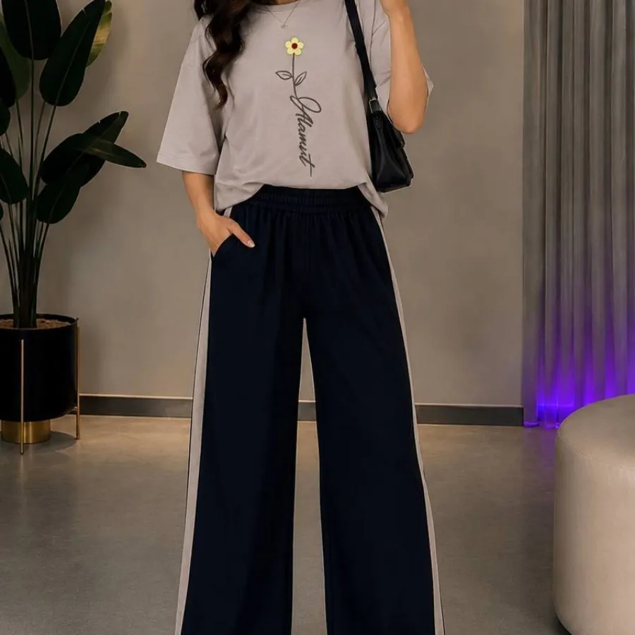 تیشرت شلوار گل