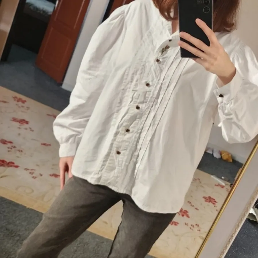 شومیز کلاسیک سفید