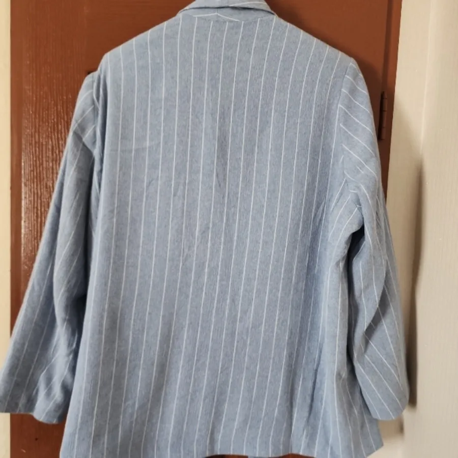 کت راه راه آبی TU