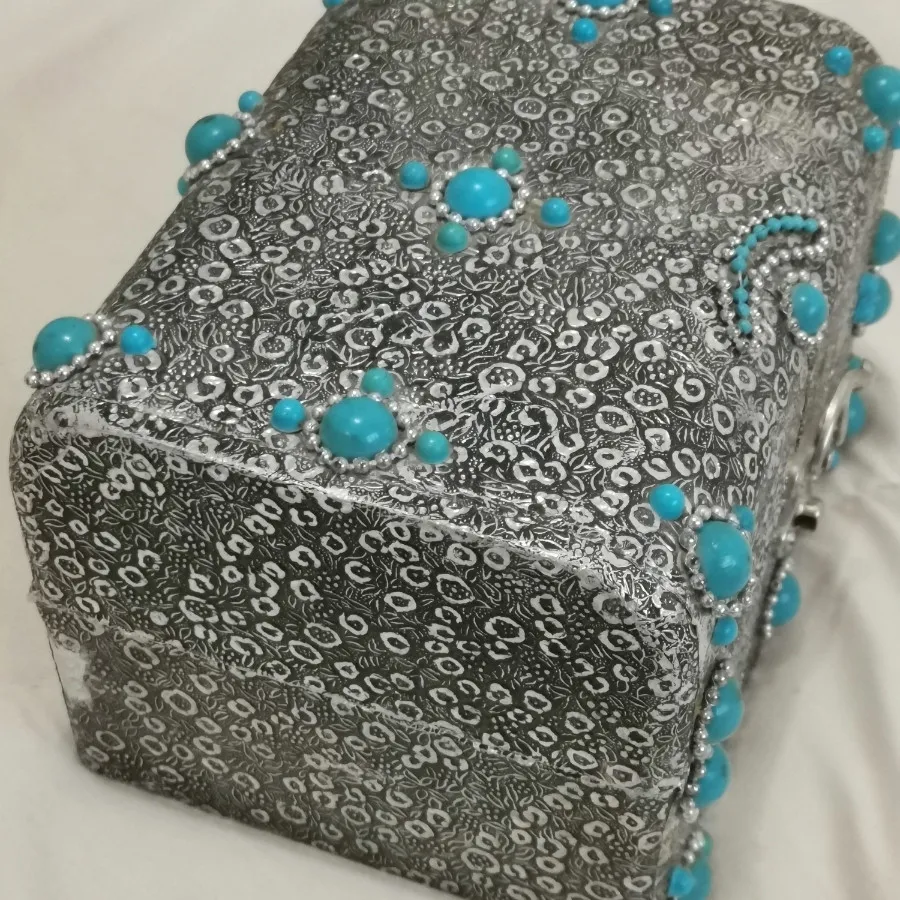 جعبه جواهرات نقره ای18