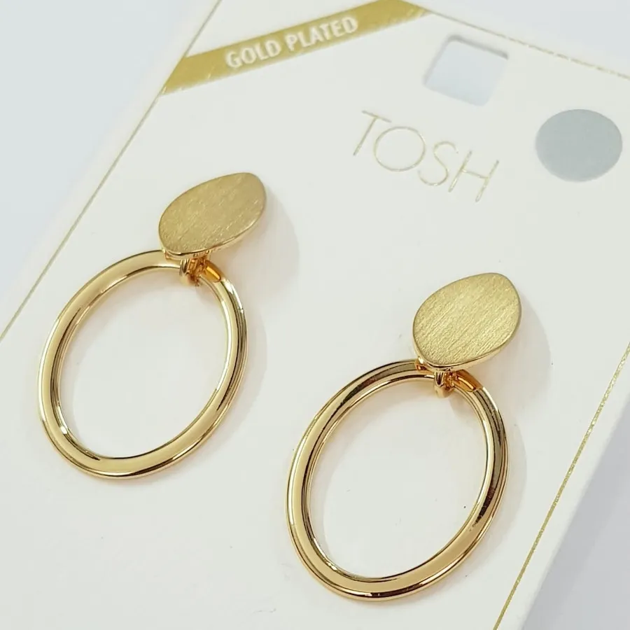 گوشواره روکش طلا Tosh