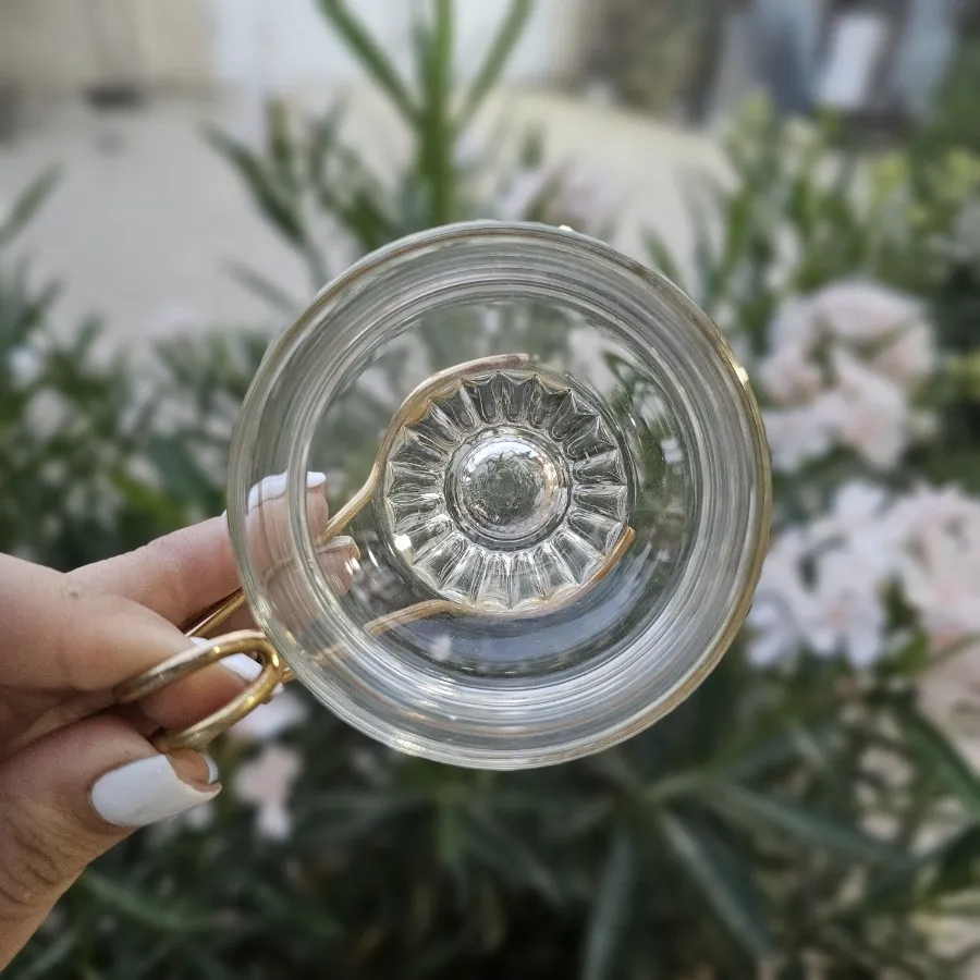 ست 4عددی فنجان شیشه ای