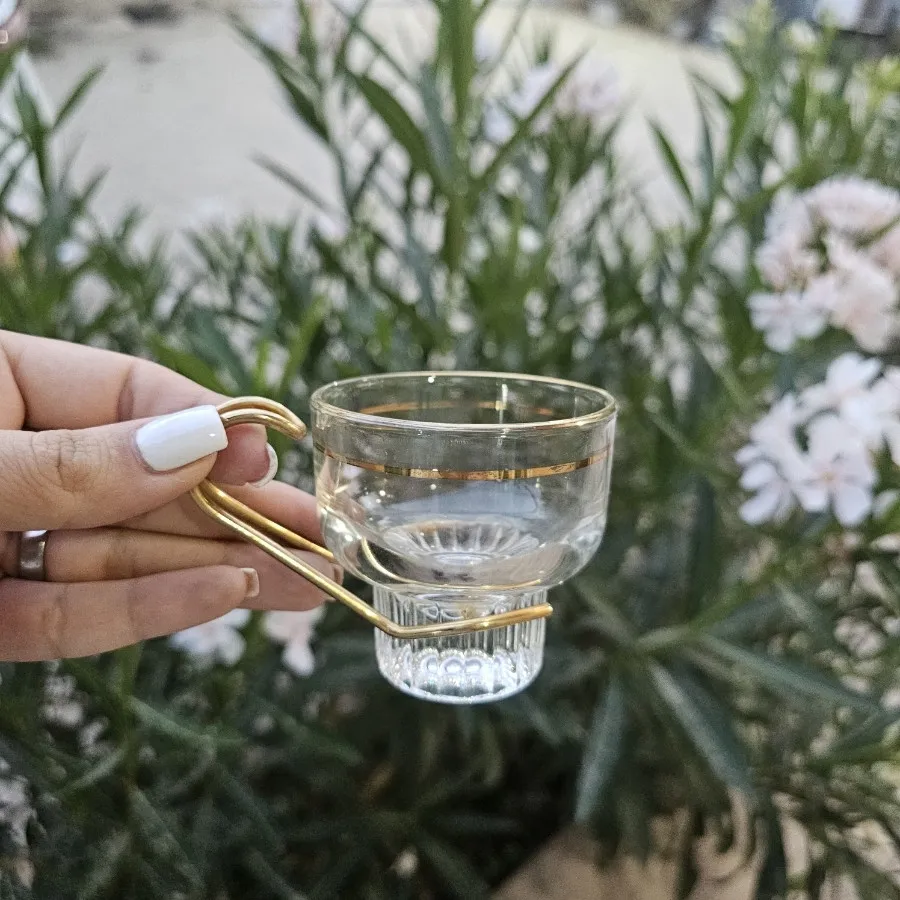 ست 4عددی فنجان شیشه ای