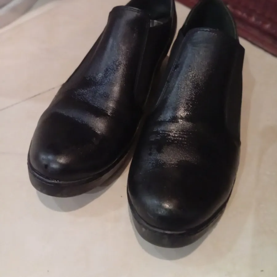کفش چرم مشکی