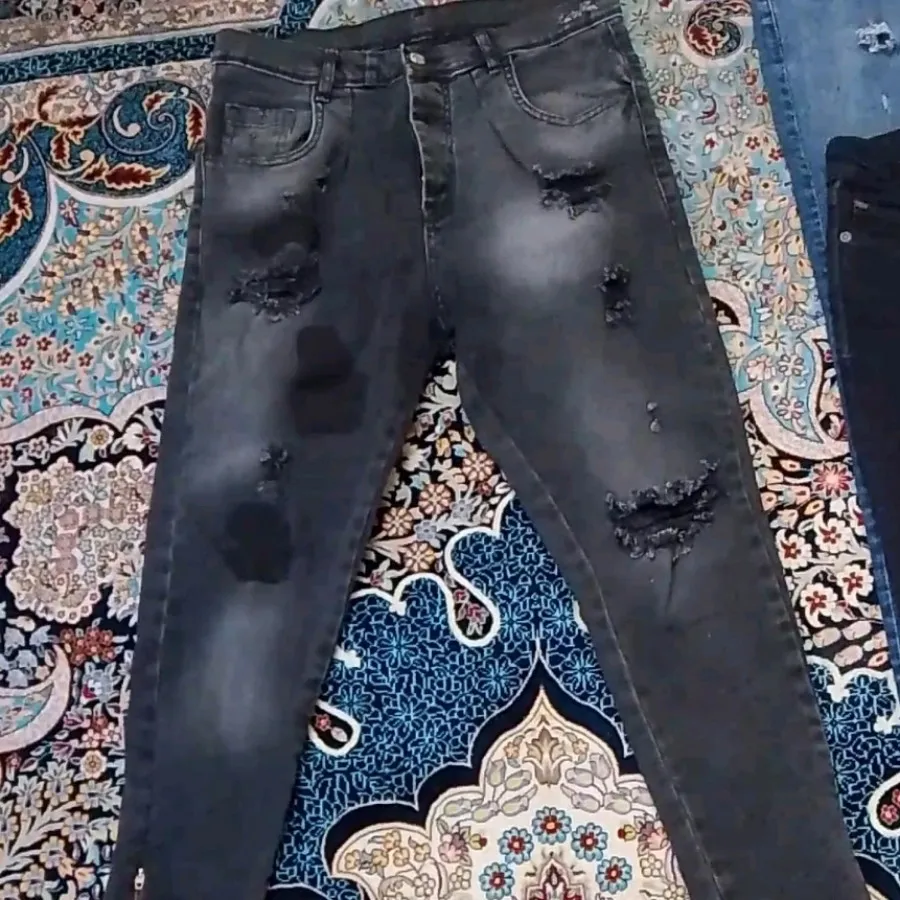 شلوار لی زاپ دار شیک