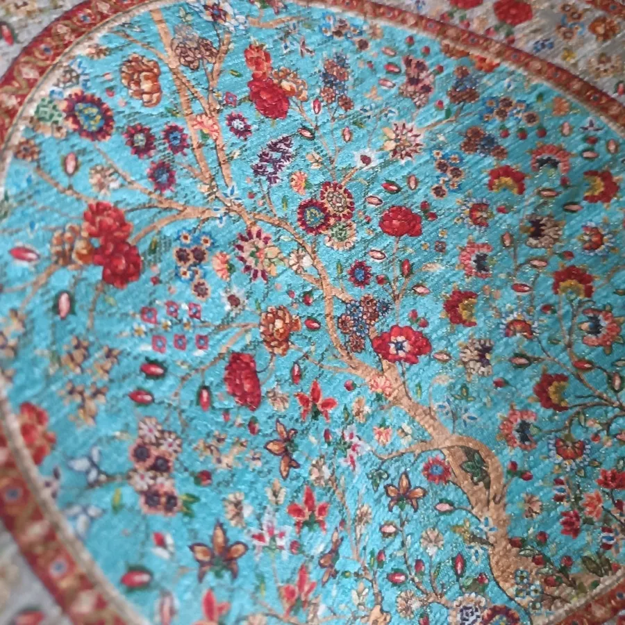 رومیزی سه عددی ابی فیروزه