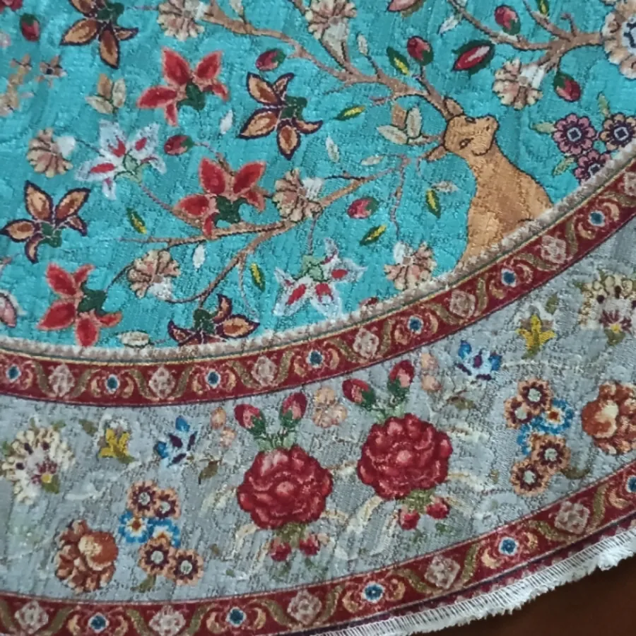 رومیزی سه عددی ابی فیروزه