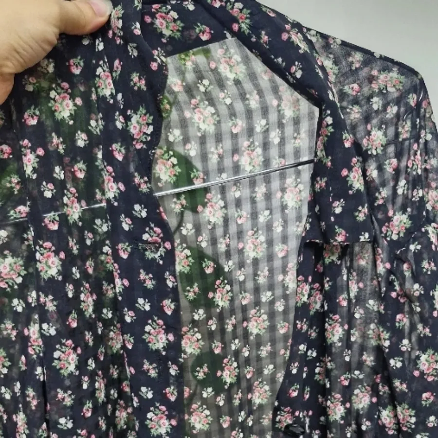 شومیز حریر گلدار