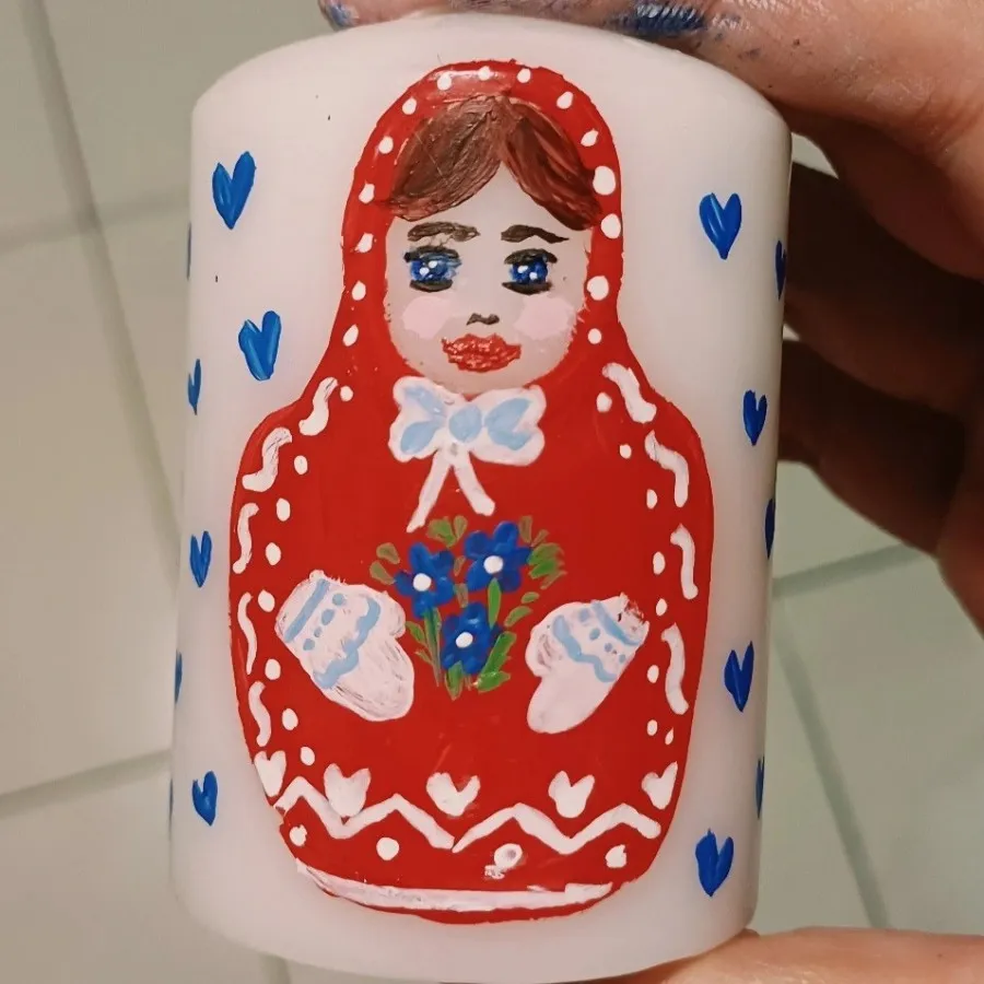 شمع نقاشی شده ماتریوشکا