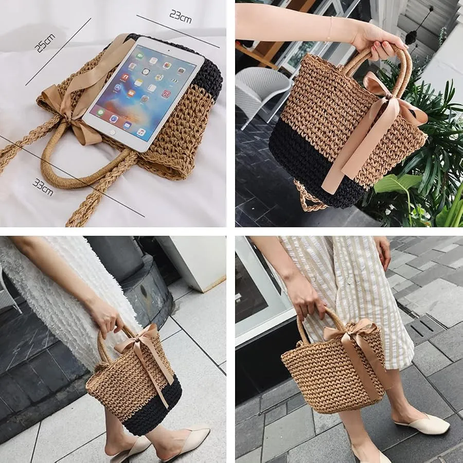کیف حصیری وارداتی زنانه