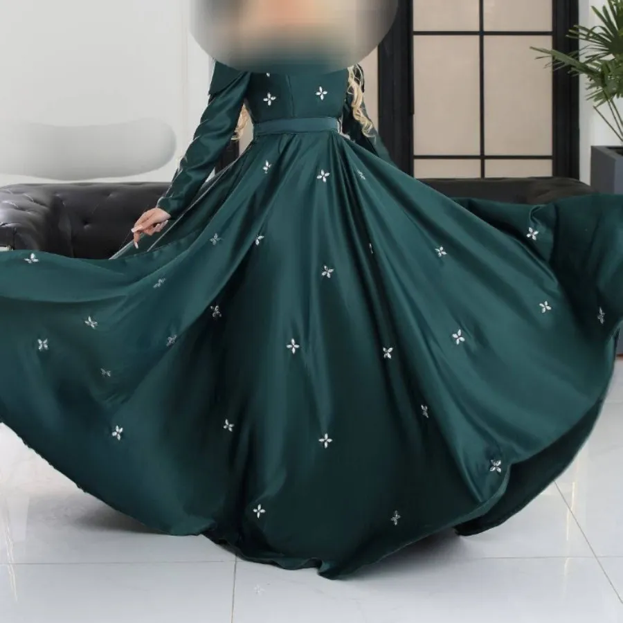 پیراهن مجلسی ساتن