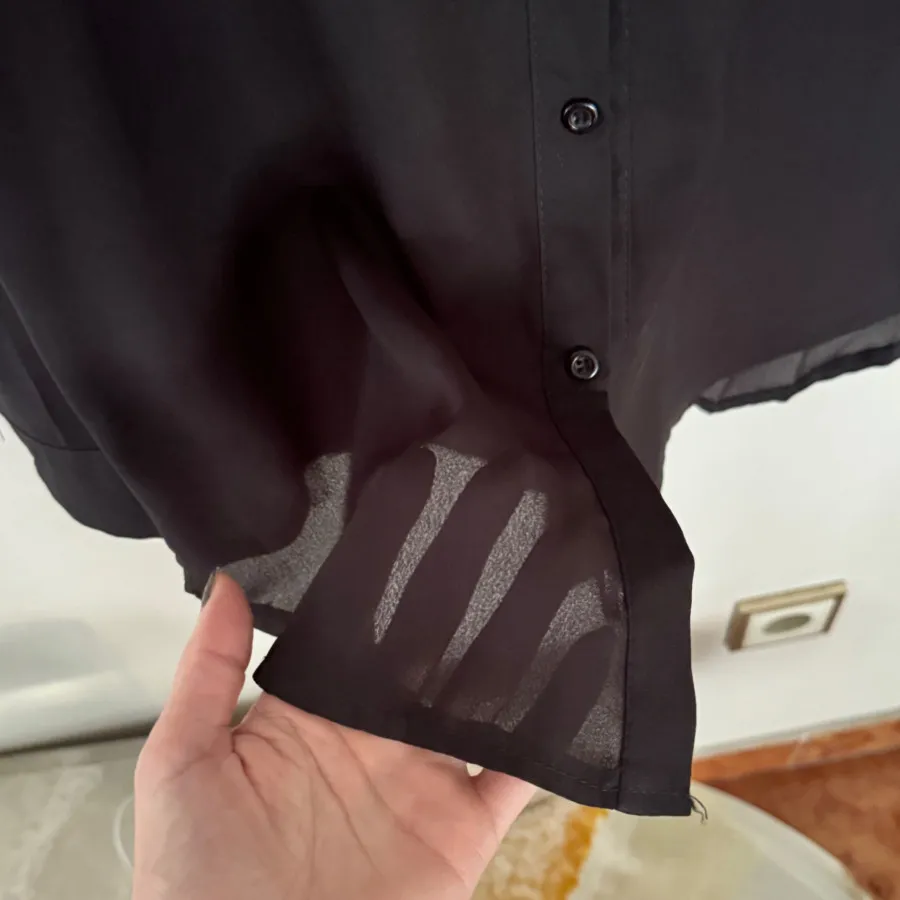 شومیز کرپ مشکی