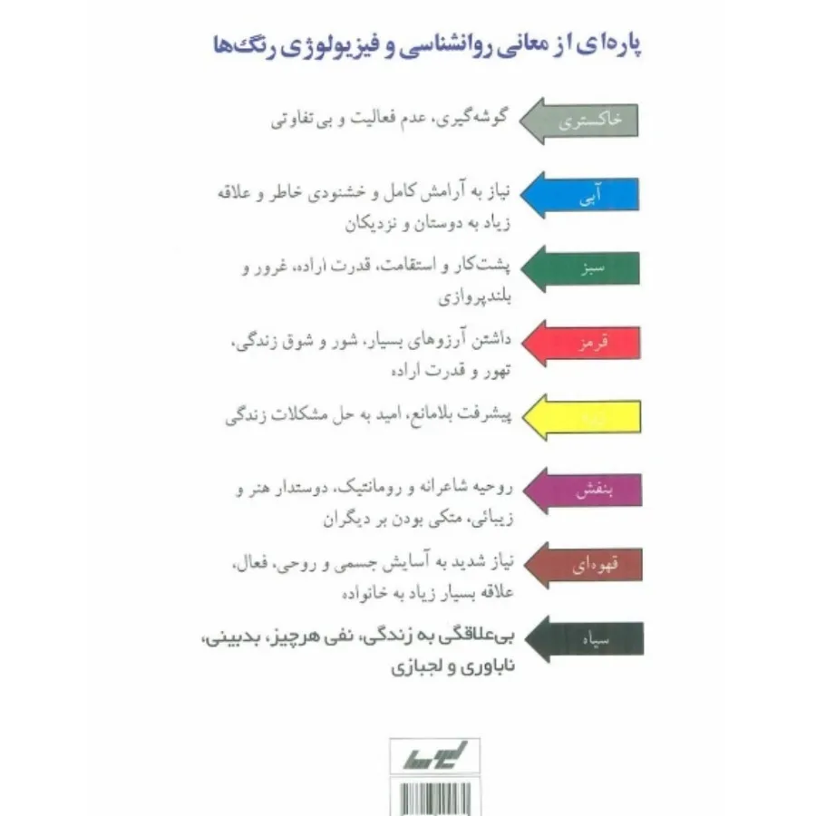 کتاب روانشناسی رنگها