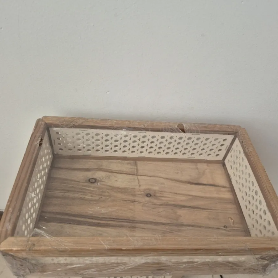 سبد چوبی حصیری کادو