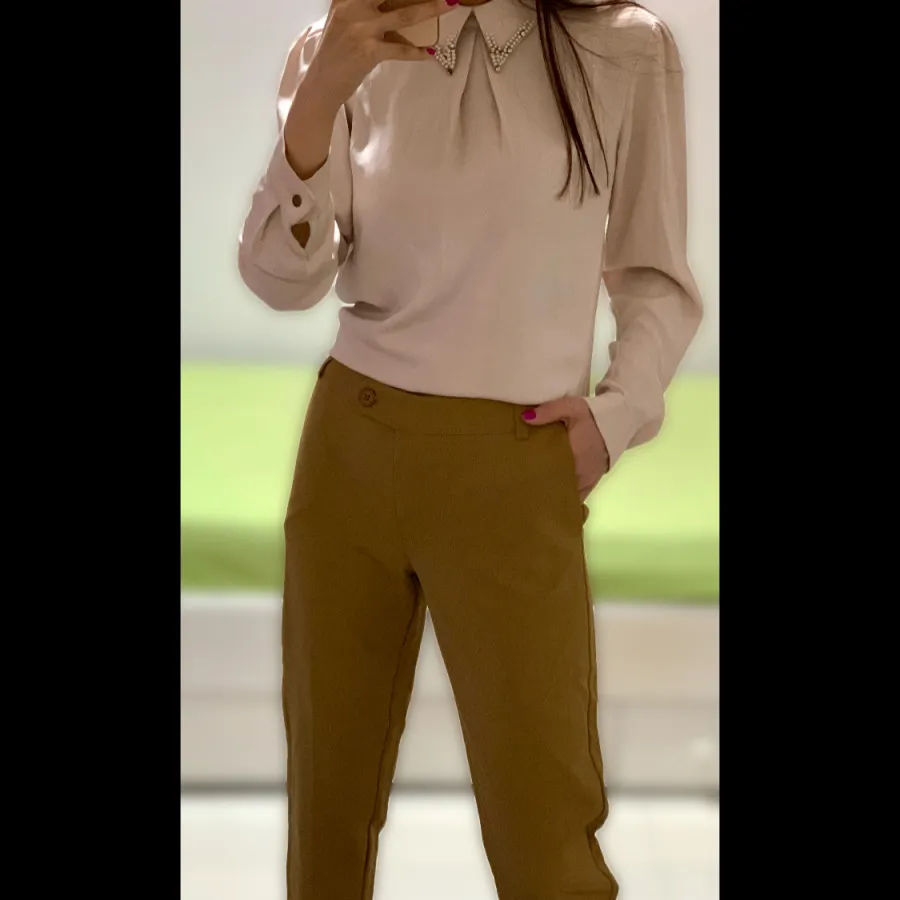 شلوار خارجی عسلی