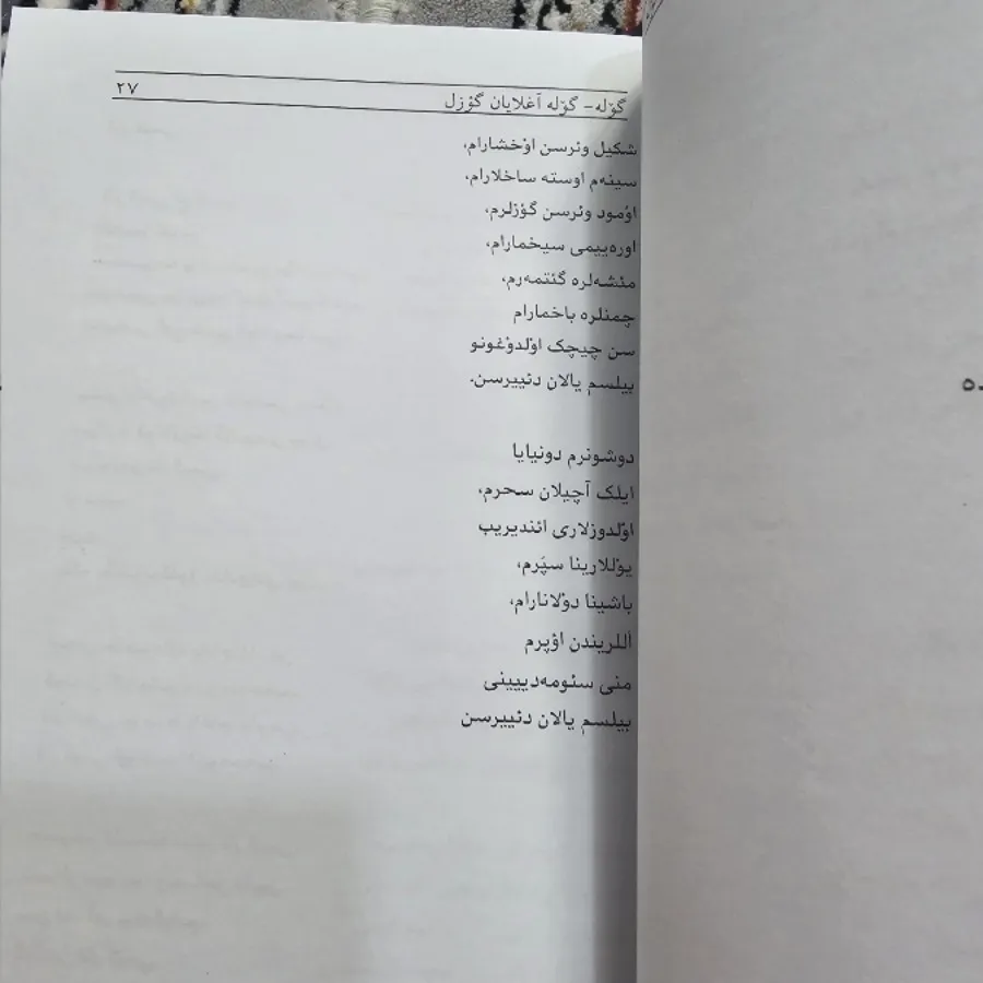 کتاب شعر ترکی
