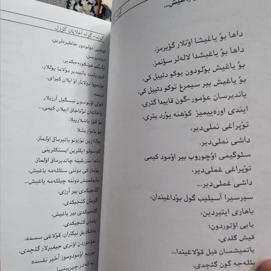 کتاب شعر ترکی