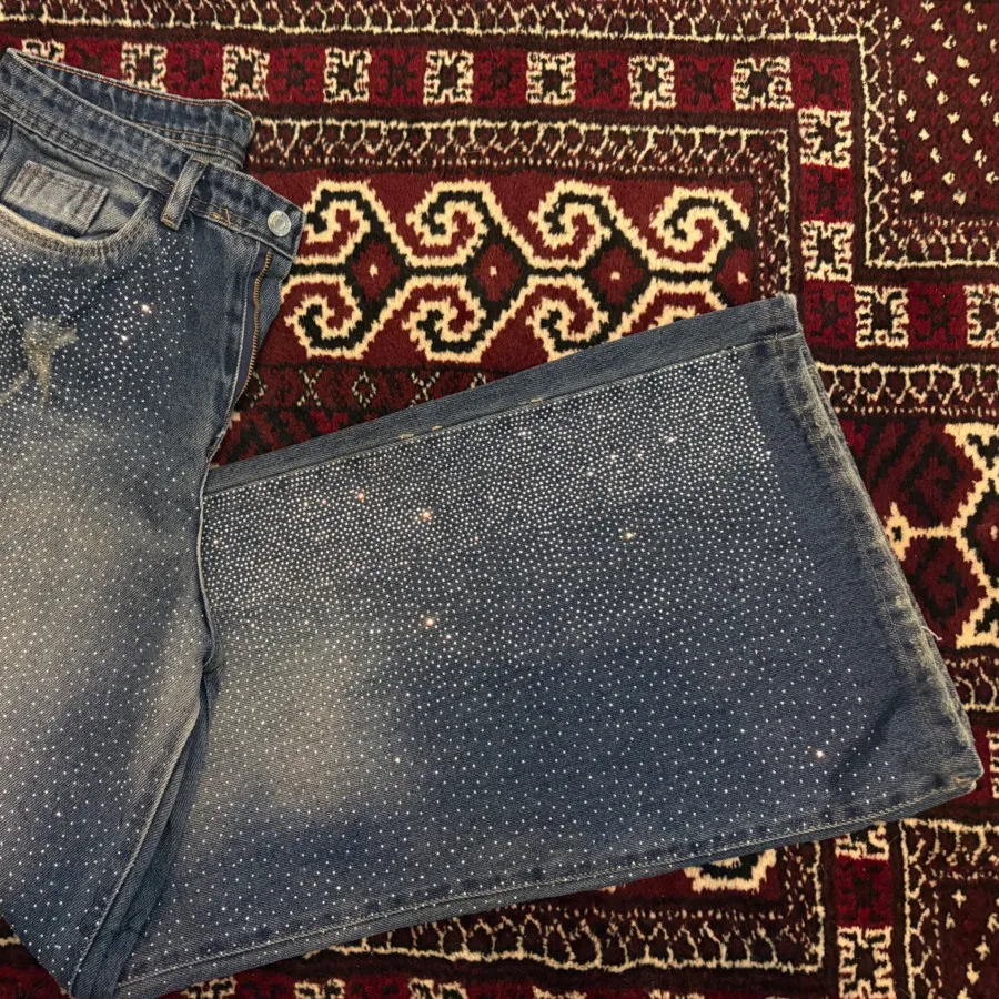 شلوارجین بگ فول نگین