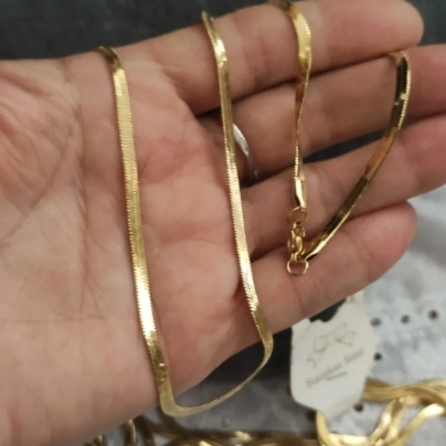 گردنبند هرینگبون کپی طلا